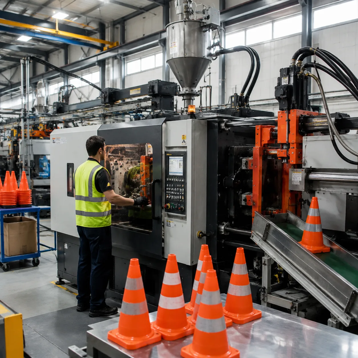 Plastic injection & blowing workshop