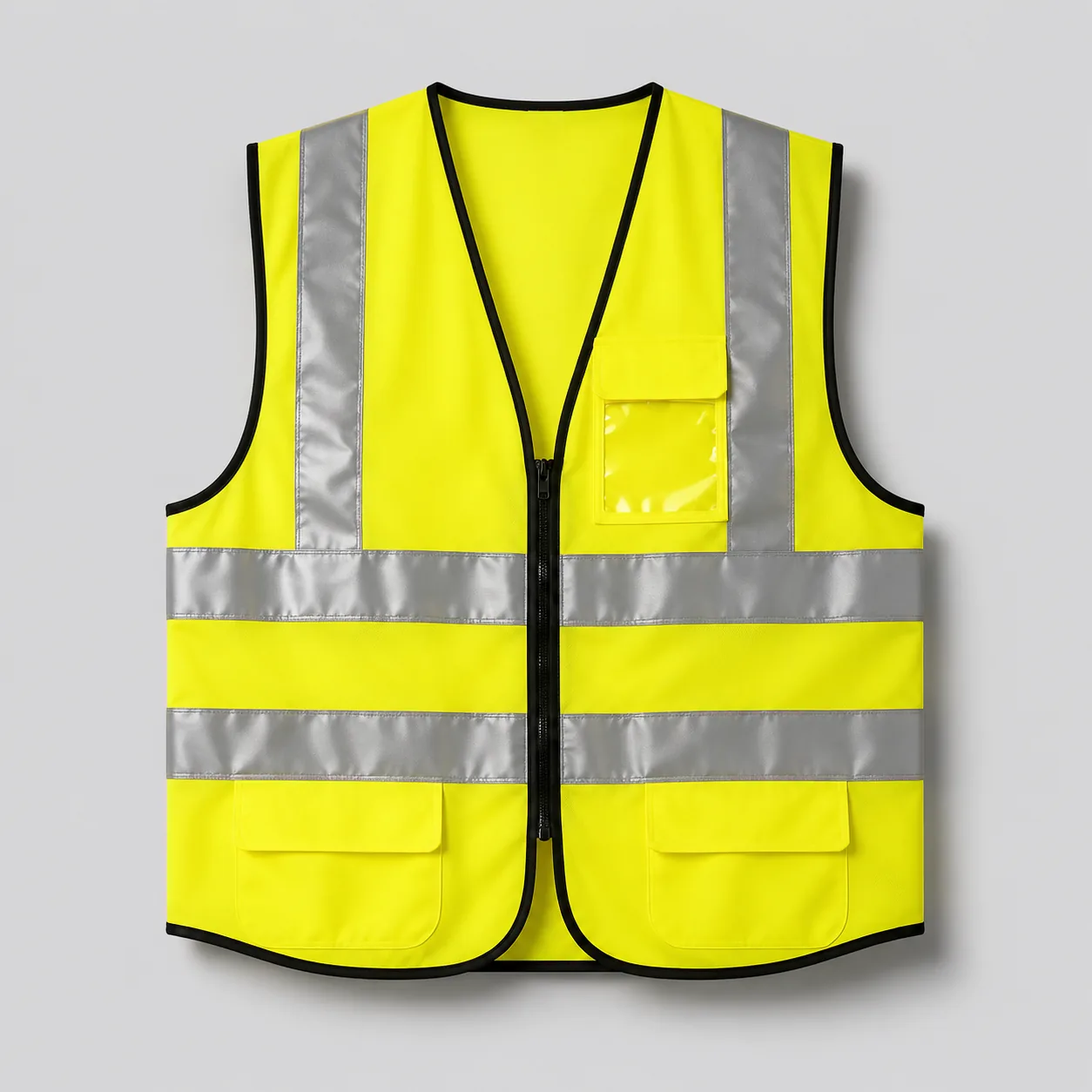 High-visibility reflective safety vest