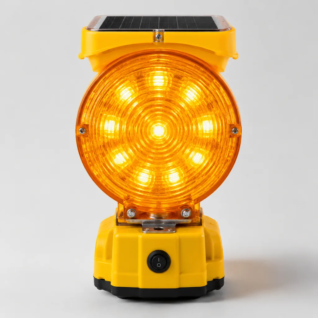 LED barricade warning light
